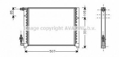 AVA QUALITY COOLING al5061 -  Конденсатор, кондиционер